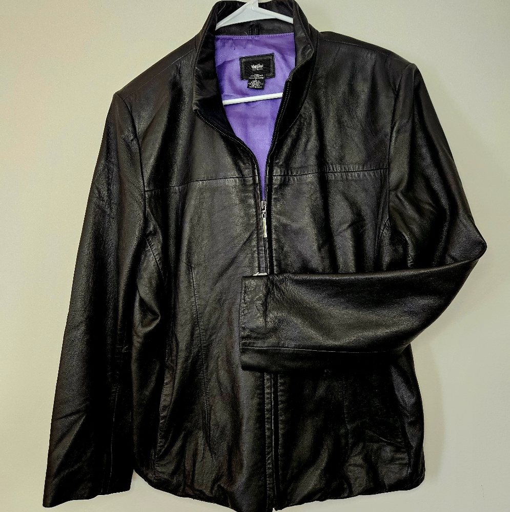 Massimo women's  fitted leather jacket